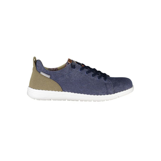 Blue Polyester Sneaker