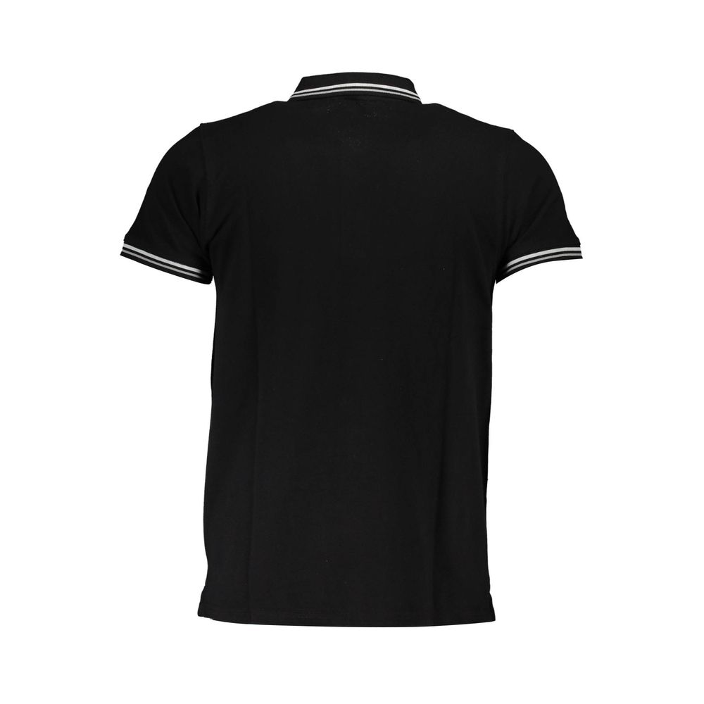 Black Cotton Polo Shirt