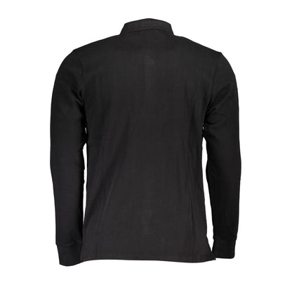 Black Cotton Polo Shirt