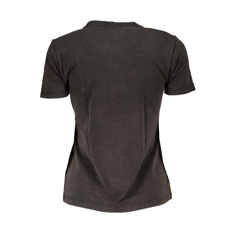 Black Cotton Tops & T-Shirt