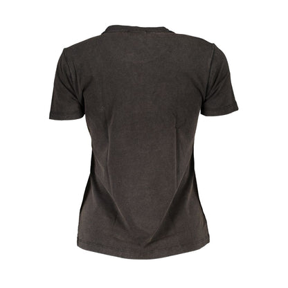 Black Cotton Tops & T-Shirt