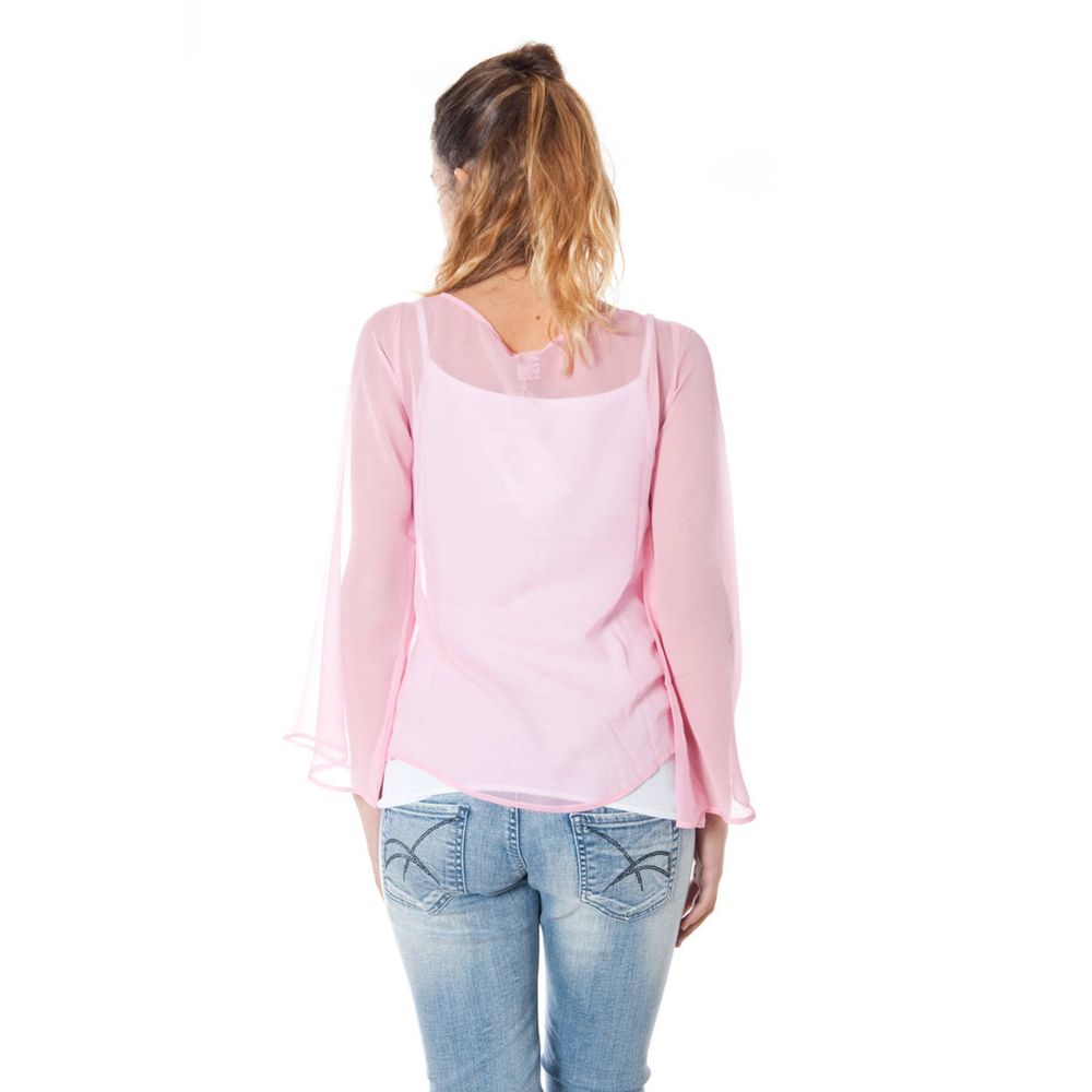 Pink Silk Tops & T-Shirt