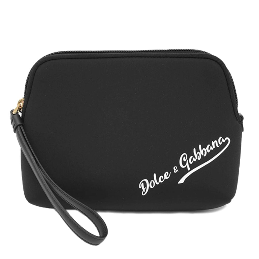 Black Neoprene Clutch Bag