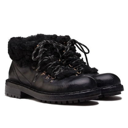 Black Leather Di Calfskin Boot