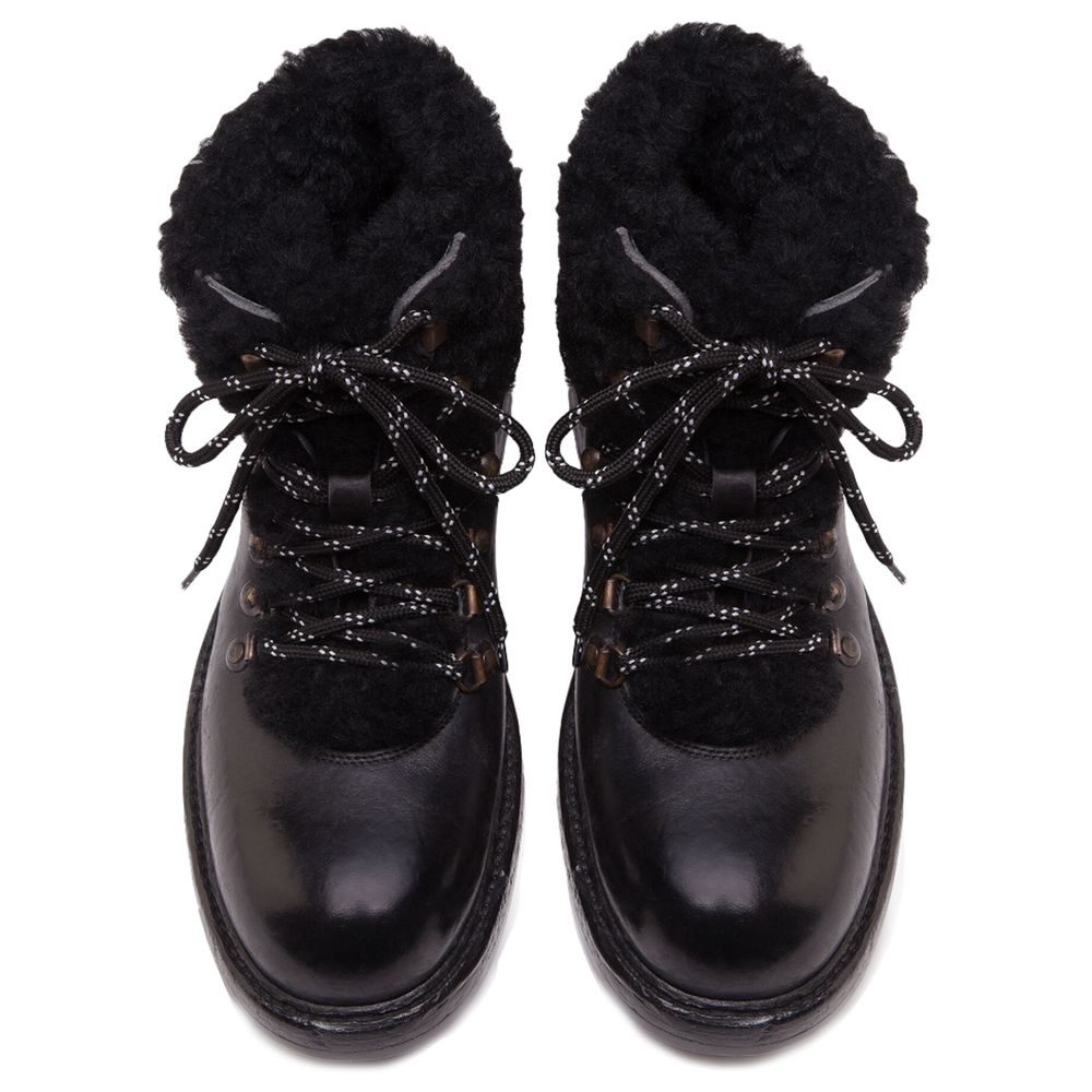 Black Leather Di Calfskin Boot