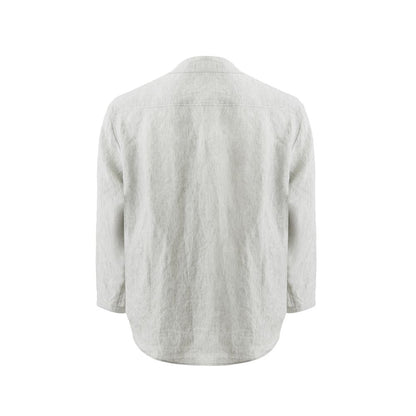 Elegant Gray Linen Jacket for Men