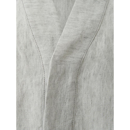 Elegant Gray Linen Jacket for Men