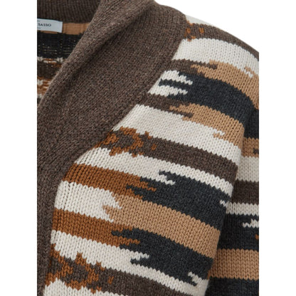 Multicolor Woolen Cardigan for the Modern Man