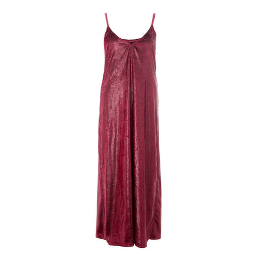 Elegant Bordeaux Polyester Dress by Lardini