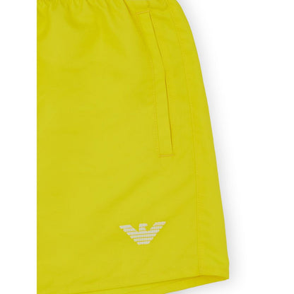 Sun-Kissed Yellow Swim Shorts for Men