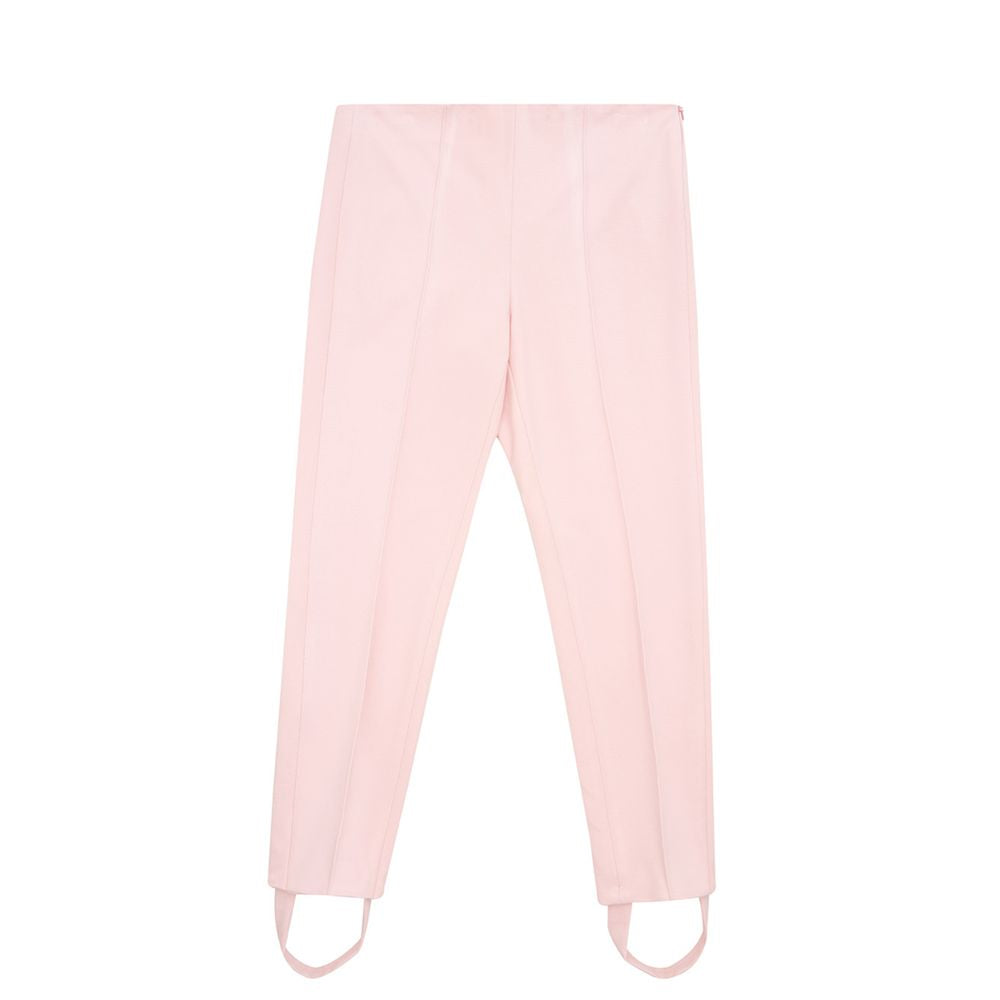 Elegant Pink Viscose Pants for Chic Style