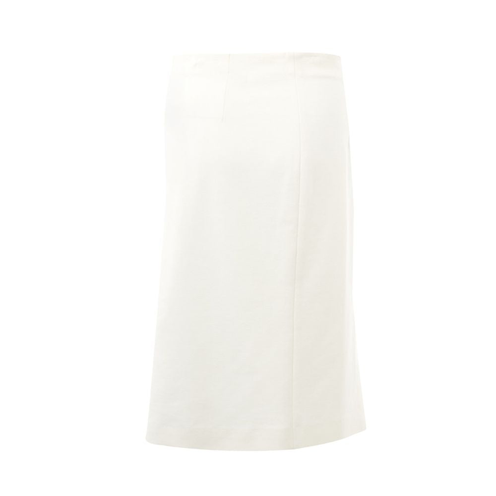 White Viscose Skirt