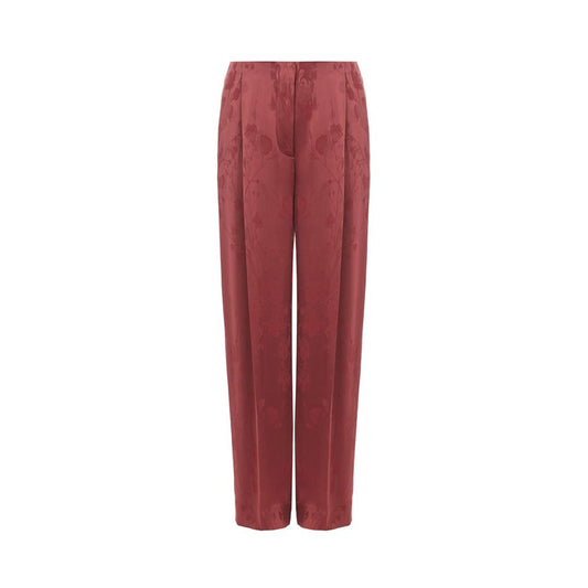 Elegant Red Tailored Pants