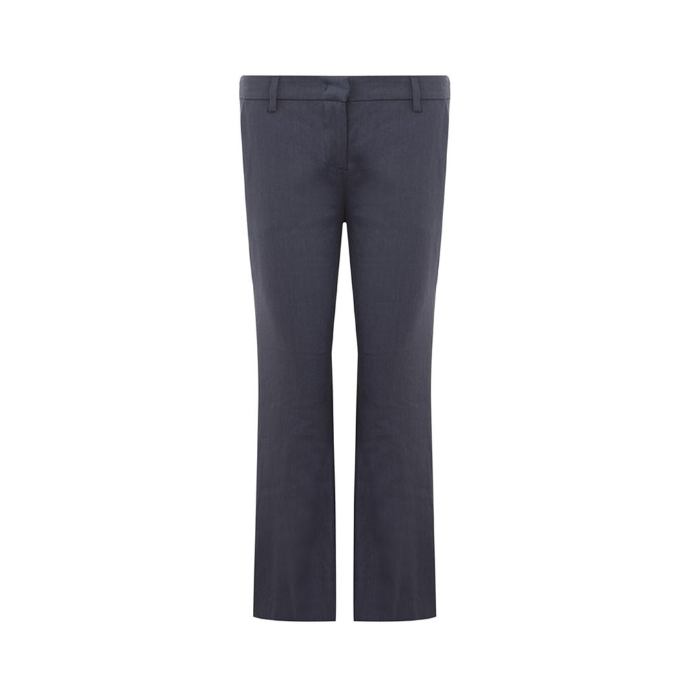 Chic Blue Linen Trousers