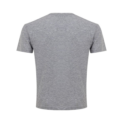 Sleek Gray Cotton Tee for Stylish Men