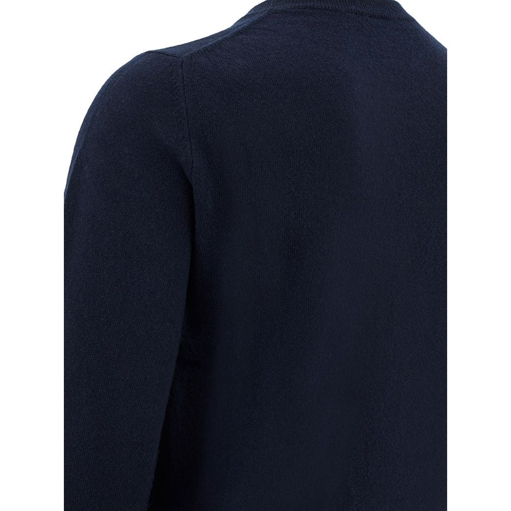 Elegant Blue Wool Sweater for Men