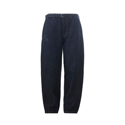 Elegant Cotton Blue Pants for Men