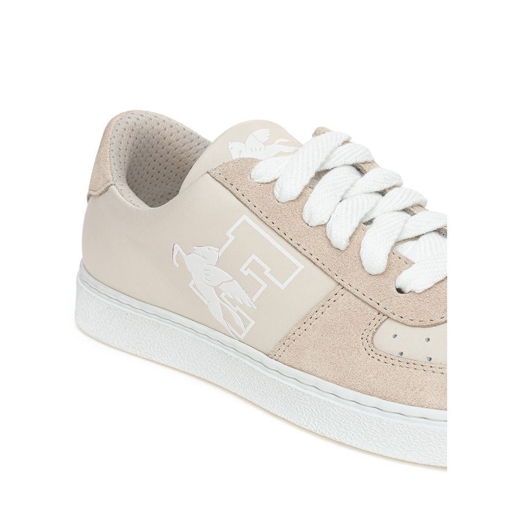 Elegant Beige Leather Sneakers