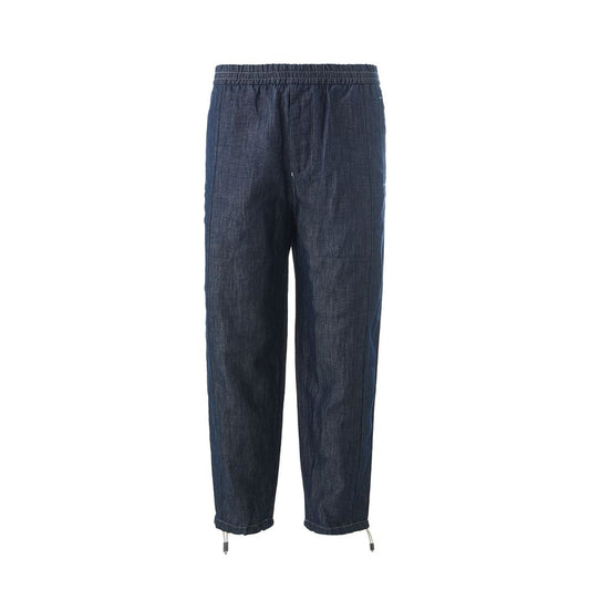 Chic Blue Linen Trousers for Men