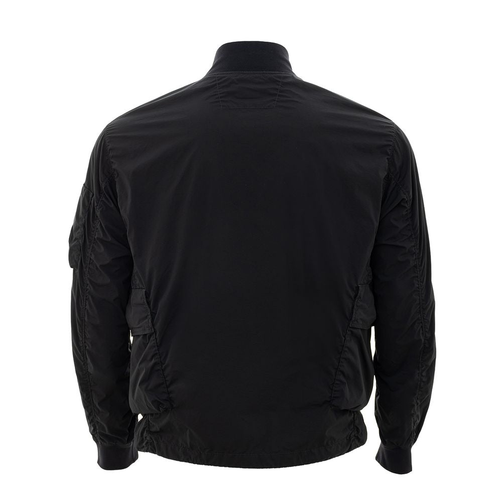 Sleek Polyamide Black Jacket for Men