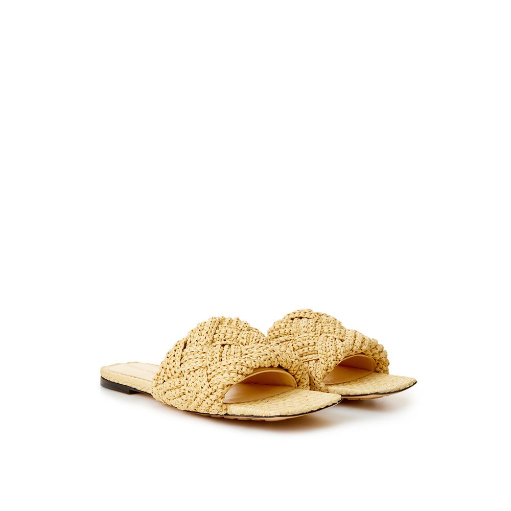 Beige Raffia Elegance Sandals