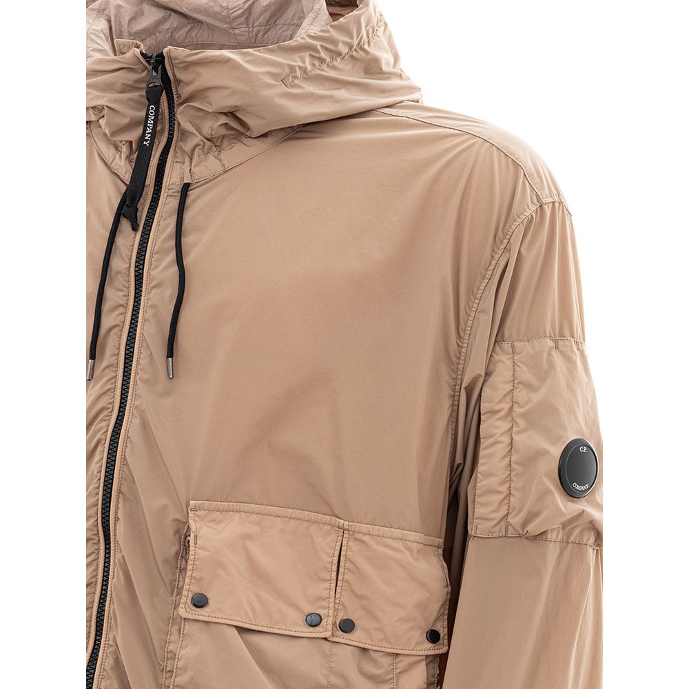 Elevated Urban Style Beige Polyamide Jacket