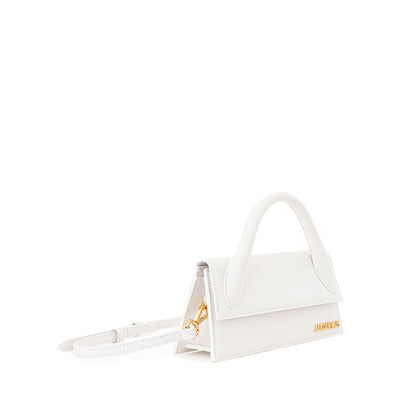 Chic White Leather Handbag for Sophisticated Elegance