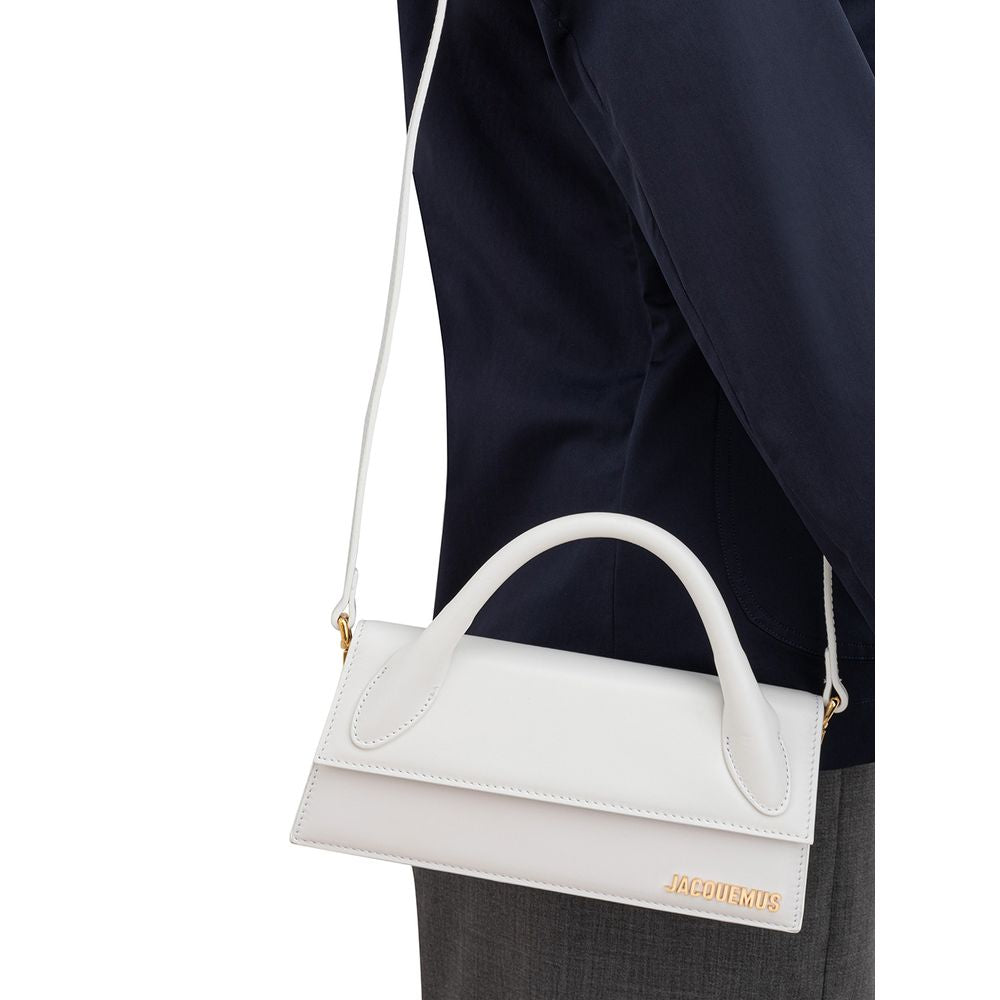 Chic White Leather Handbag for Sophisticated Elegance