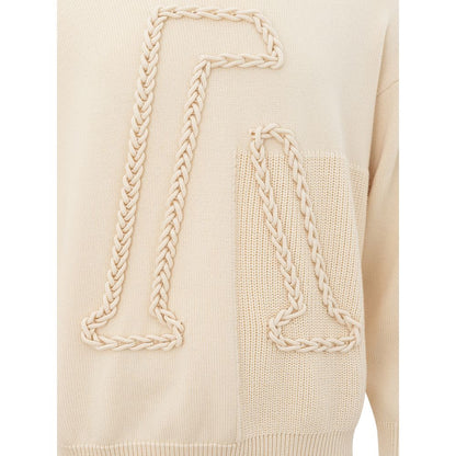 Beige Woolen Sophistication Sweater