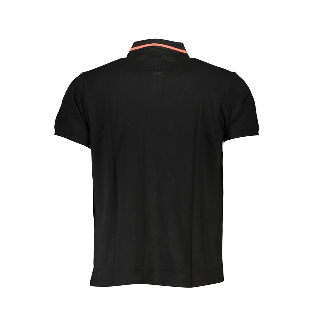 Black Cotton Polo Shirt