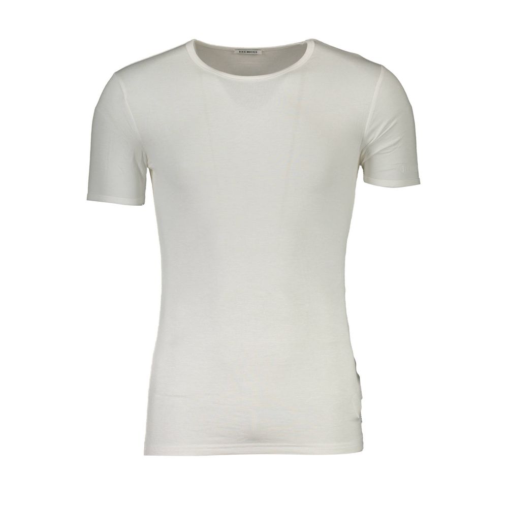 White Elastane T-Shirt