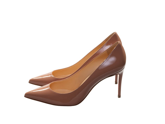 Kate Patent 85 Blush Nude Patent Leather High Heels