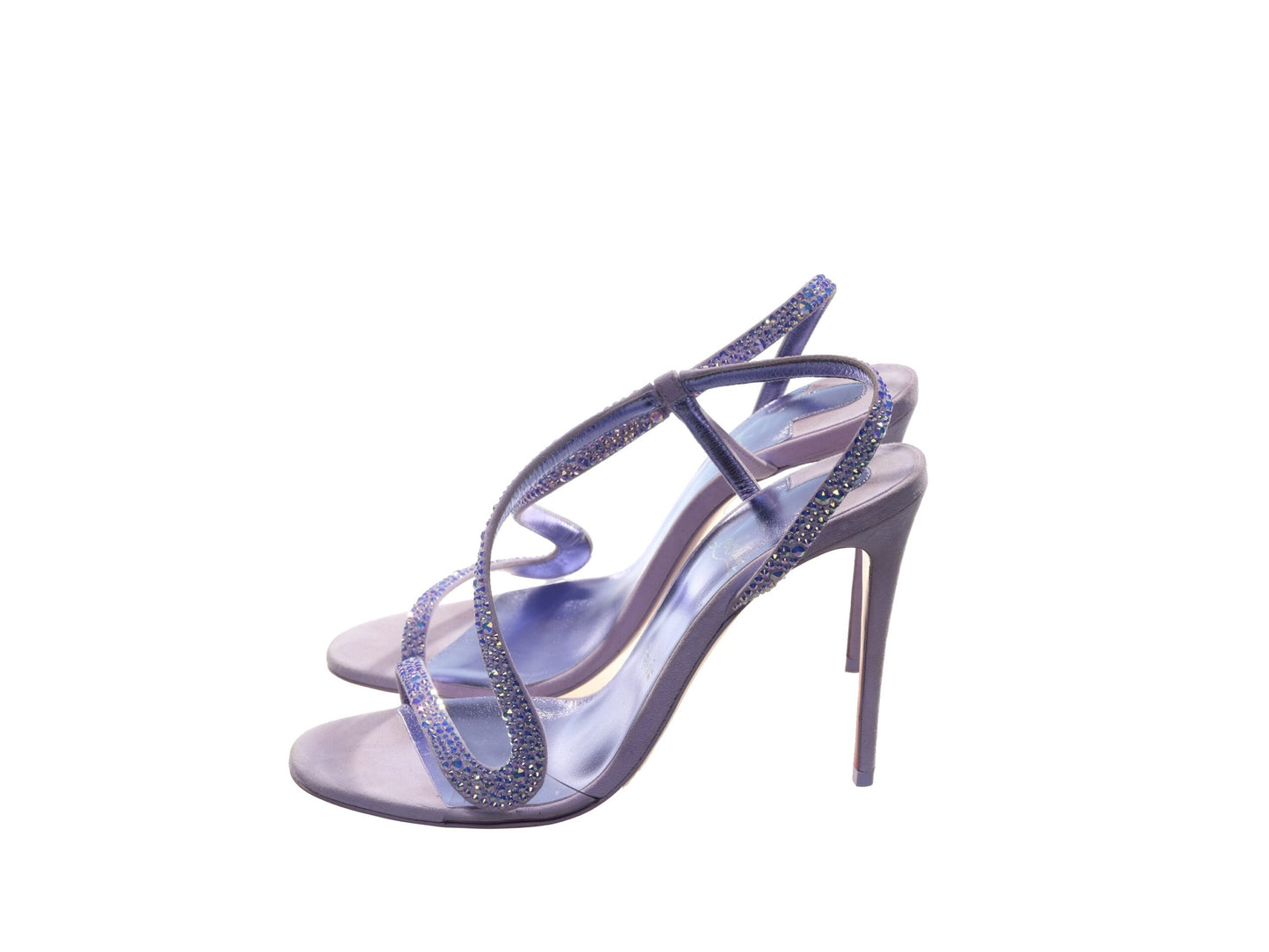 Rosalie Strass 100 Lilac Crystal Embellished High Heel