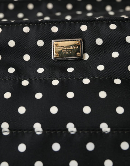 Black Polka Dot Changing Mat Baby Duffle Bag