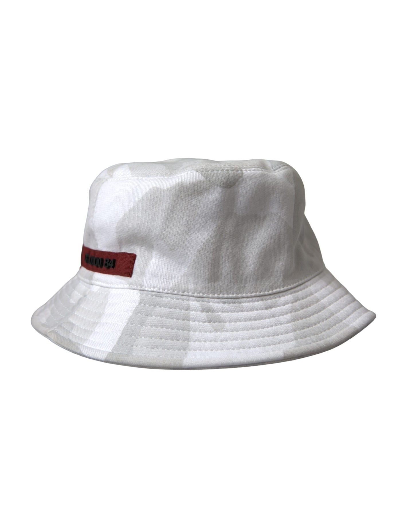 White Camouflage Cotton Bucket Hat Men