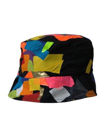 Multicolor Sticky Notes Logo Bucket Hat Men