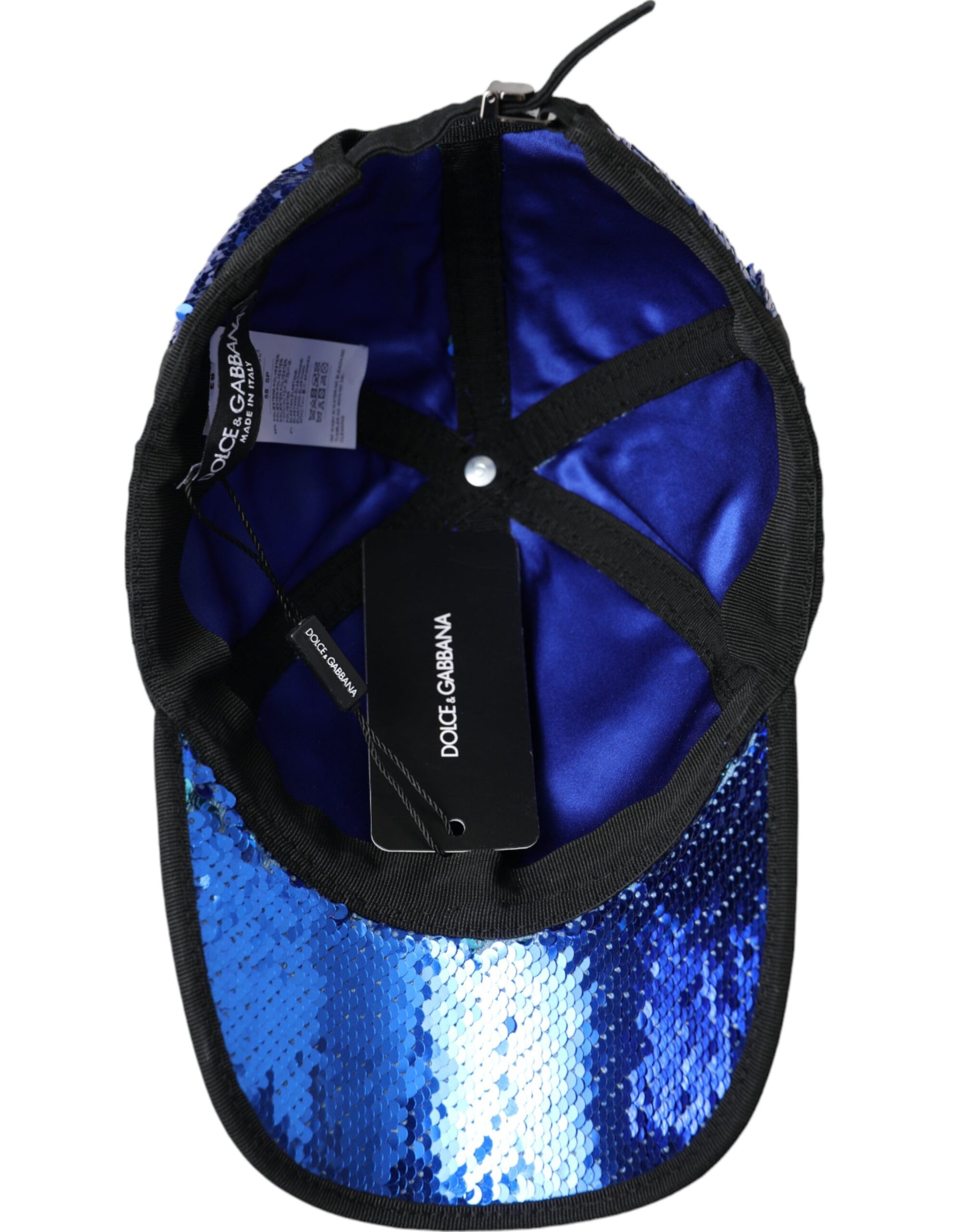 Royal Blue Sequin Baseball Hat Men