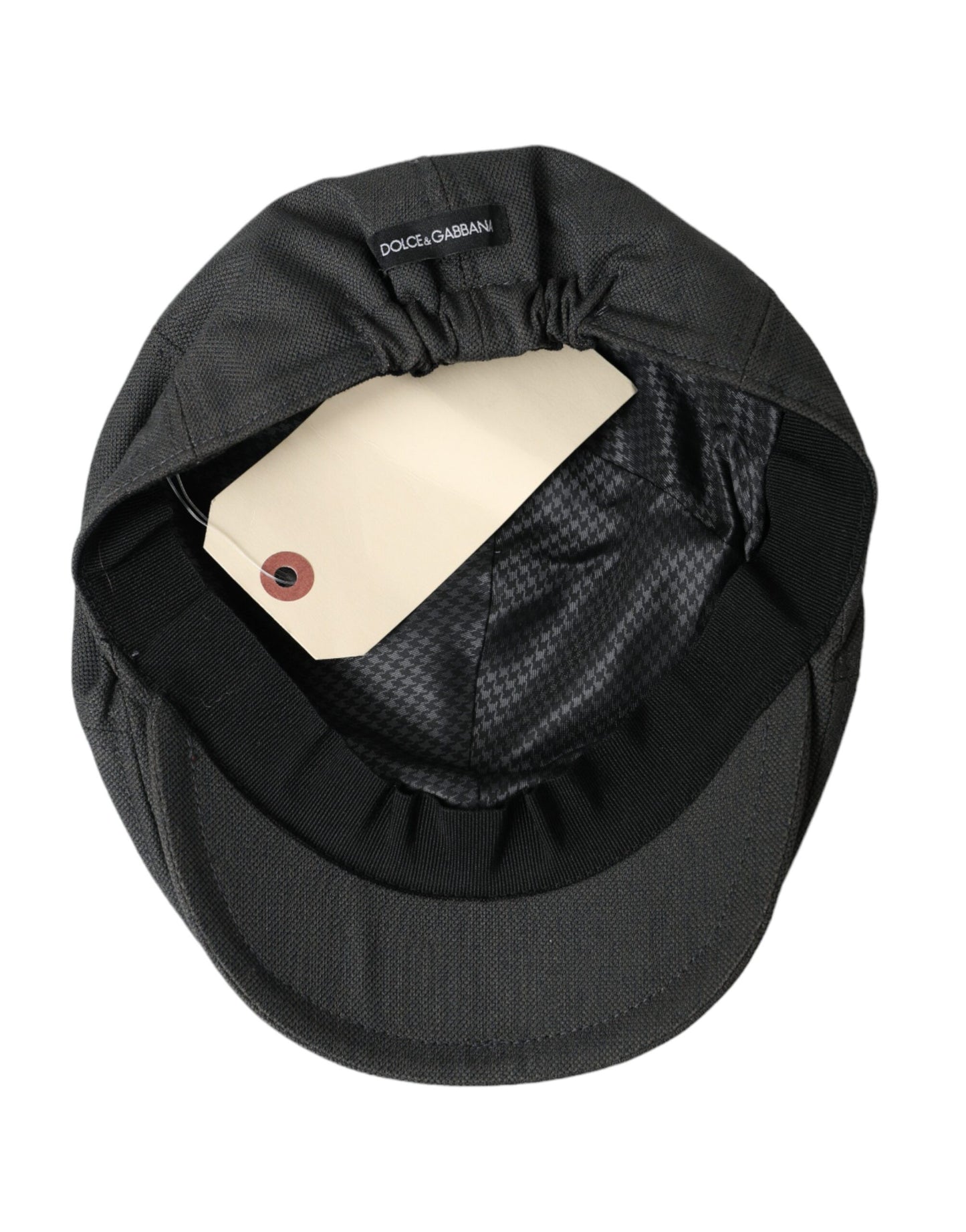 Dark Gray Nylon Cloth Newsboy Hat Men