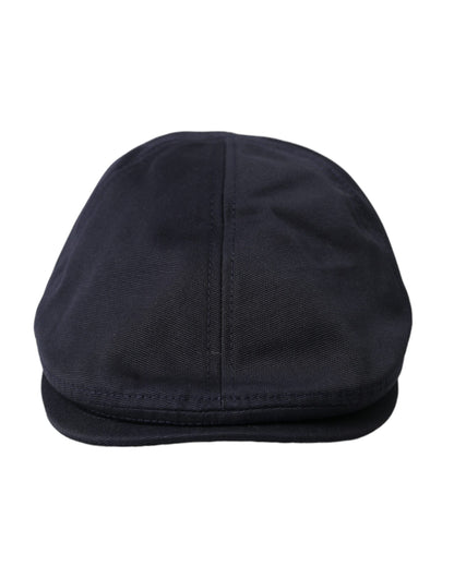 Dark Blue Cotton Cloth Newsboy Hat Men