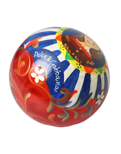 Multicolor Carretto Print Round Ornament Christmas Ball