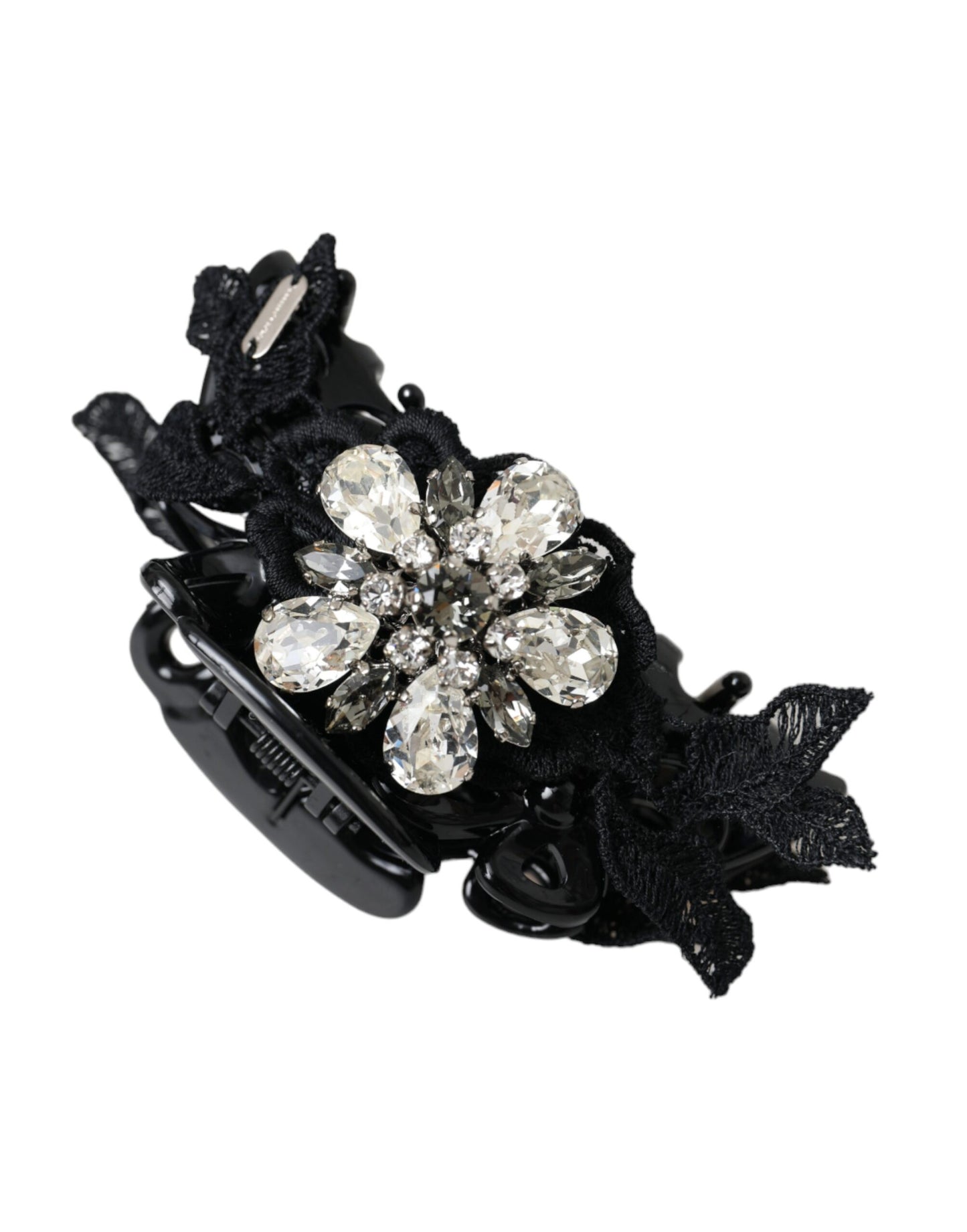 Black Plastic Crystal Jewelry Brooch Hair Pin