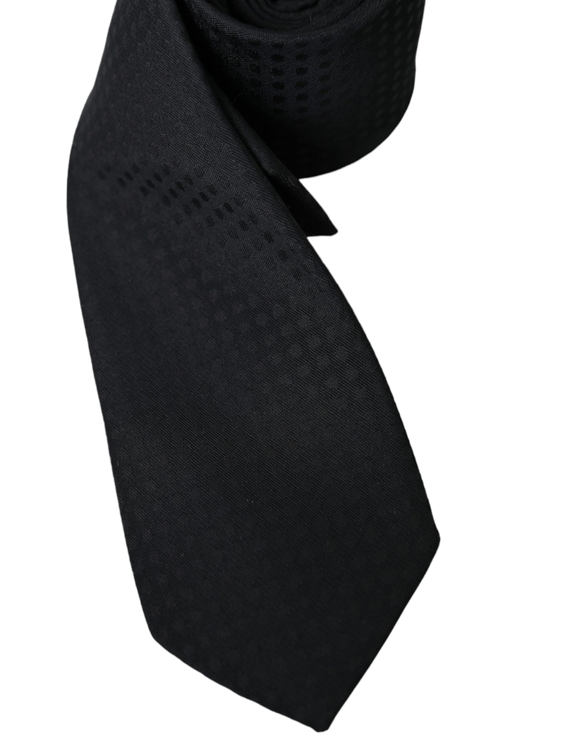 Black 100% Silk Adjustable Necktie Face Mask