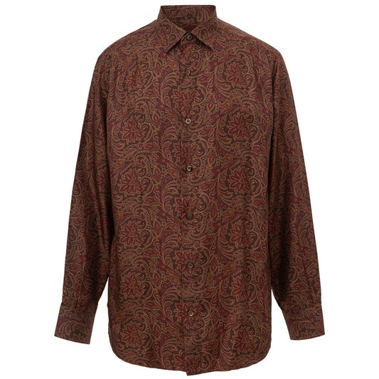 Brown Silk Shirt