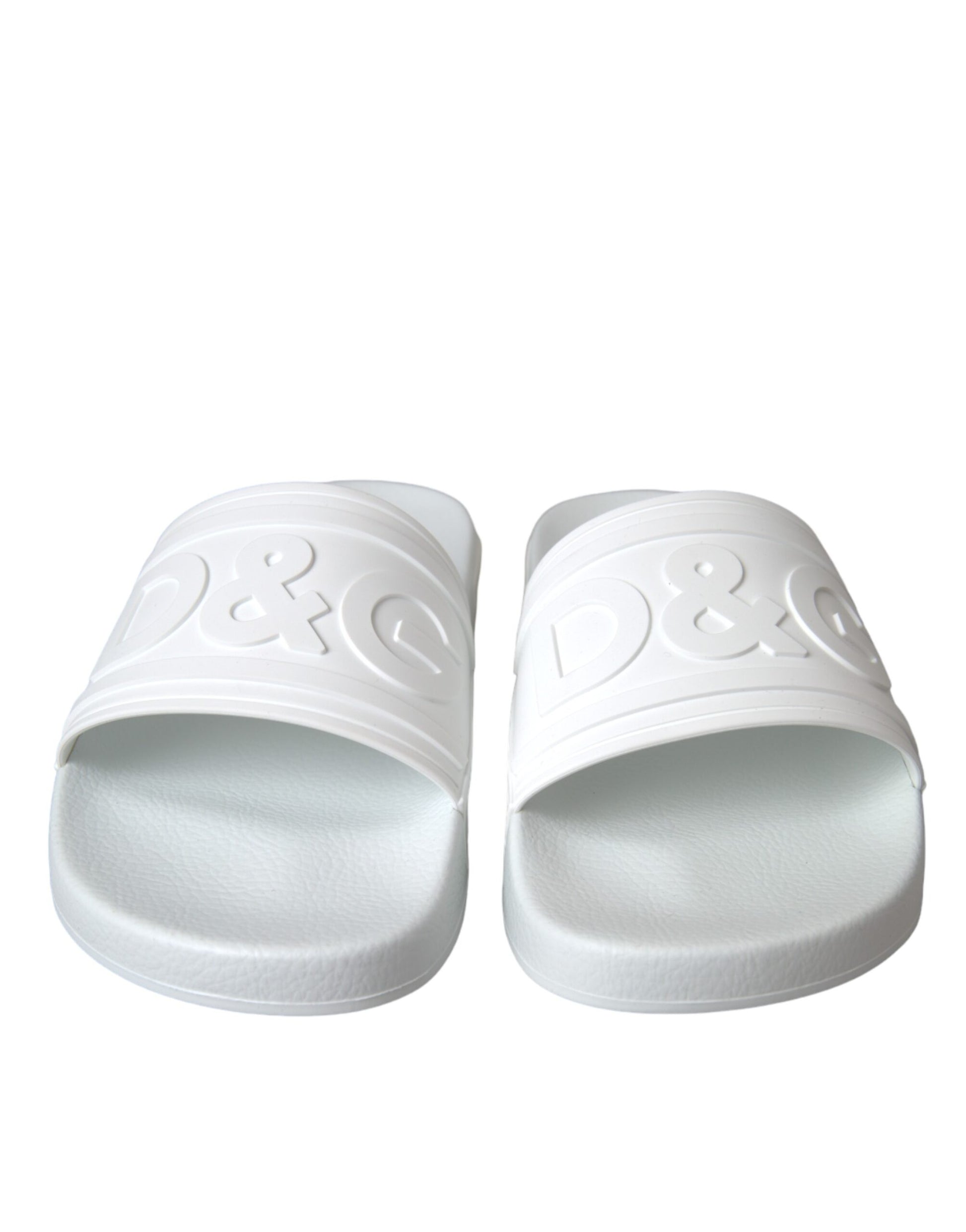 White Rubber Slides Sandals Beachwear Shoes