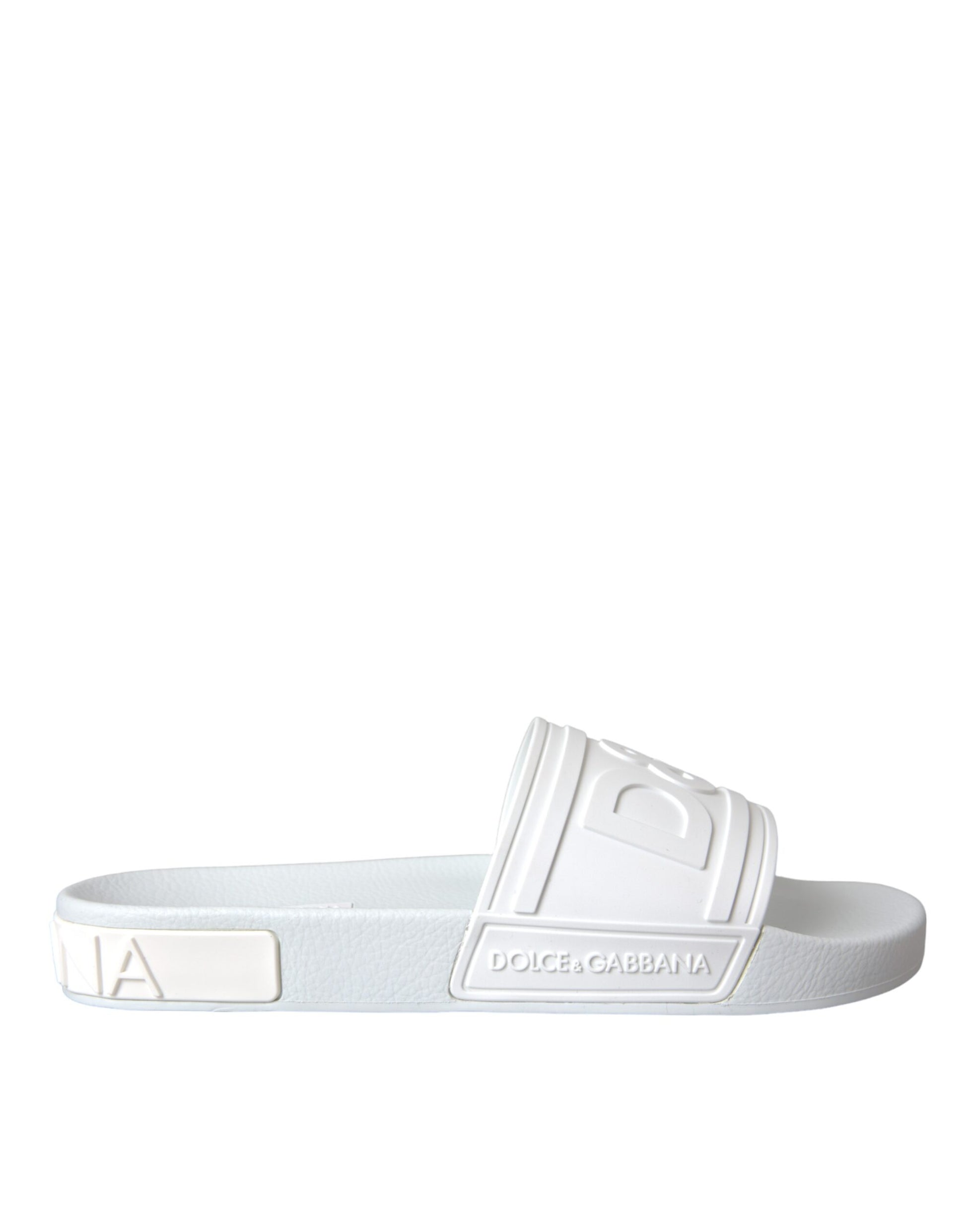 White Rubber Slides Sandals Beachwear Shoes