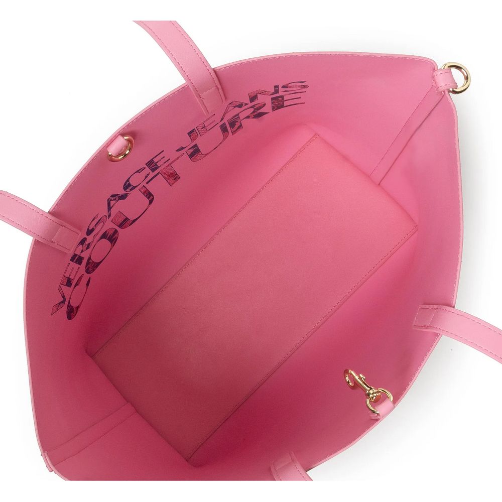 Pink Polyethylene Shoulder Bag