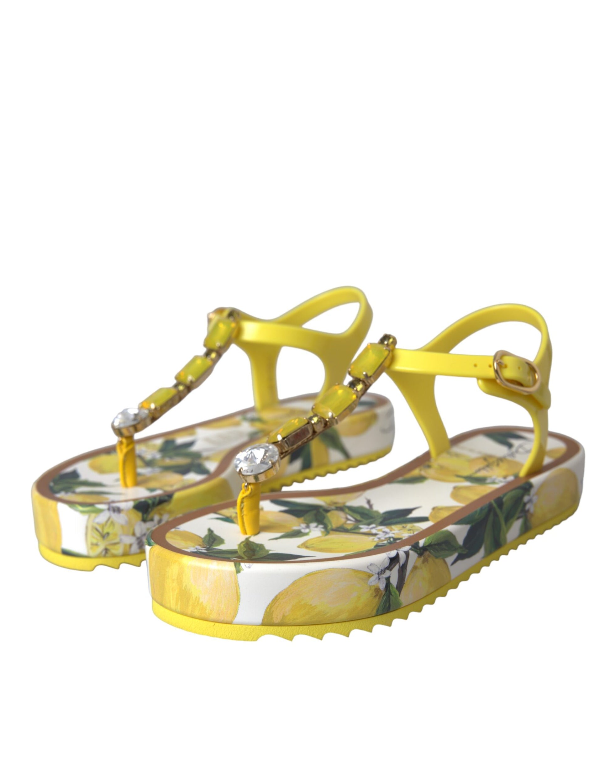 Yellow Lemon Beachwear Flats Sandals Shoes