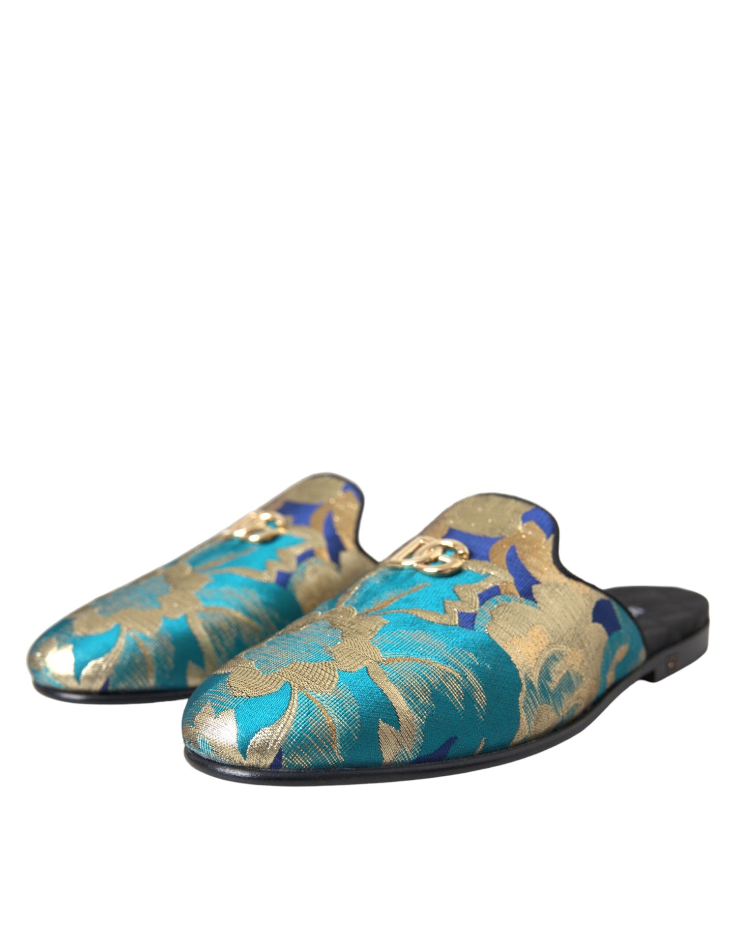 Multicolor Jacquard DG Logo Mule Flat Sandals Shoes