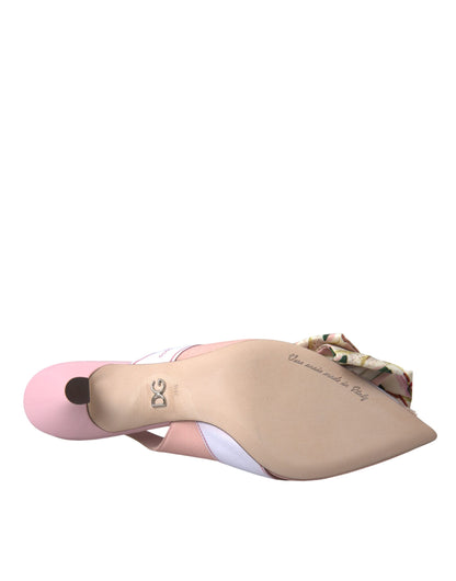 Pink Lily Crystal Cady Slingback Heel Shoes