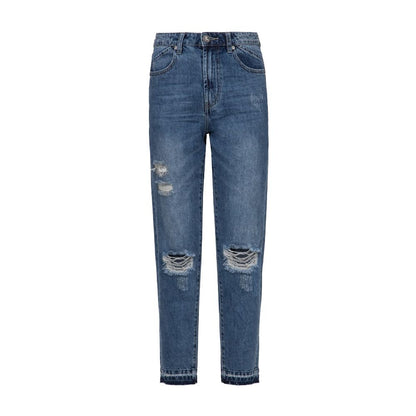 Blue Cotton Jeans & Pant